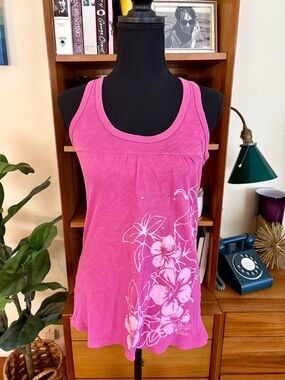 Honolua Wahine Women’s Pink Floral Tank Top
